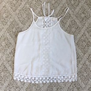 White crochet tank